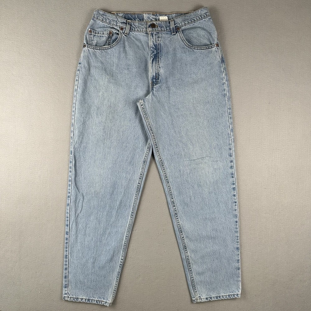 Vtg 90s Levi's 560 Loose Fit Tapered Leg Jeans Men's 36x32 Blue Denim Light Wash